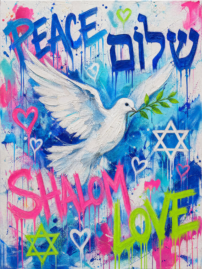 Shalom Dove of Peace | Judaica Pop Art